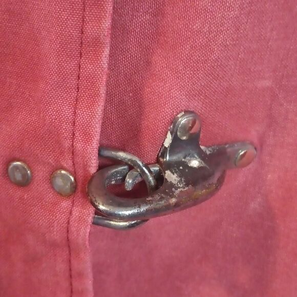 Fay Fireman's turnout coat jacket with metal clasps, missing lining size S - Picture 8 of 14